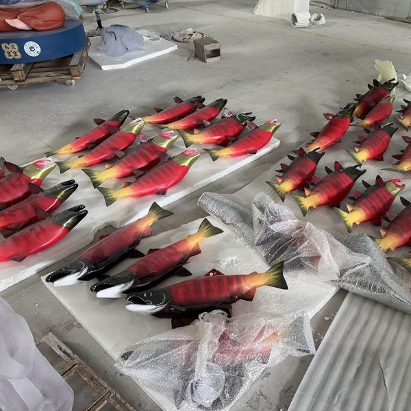 Modern fish art sculptures, Leaping Fish series installation art | Suitable for public spaces and interior decoration - Image 2